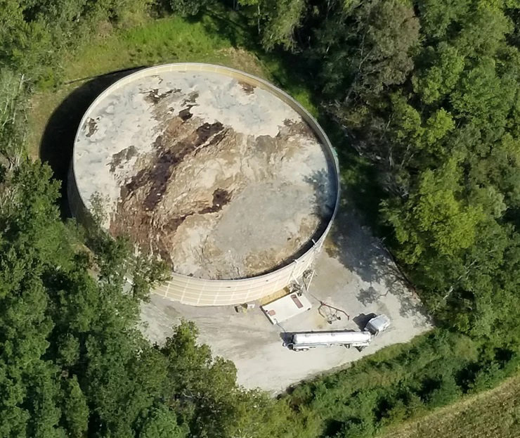Wicomico County is looking to change rules concerning slurry tanks, like the open-air storage tank on Porter Mill Road.